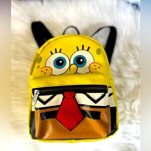 EUC Authentic SpongeBob SquarePants Yellow and Red‎ Character Bags --Like New!